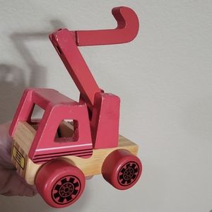 Wooden Tow Truck Toy